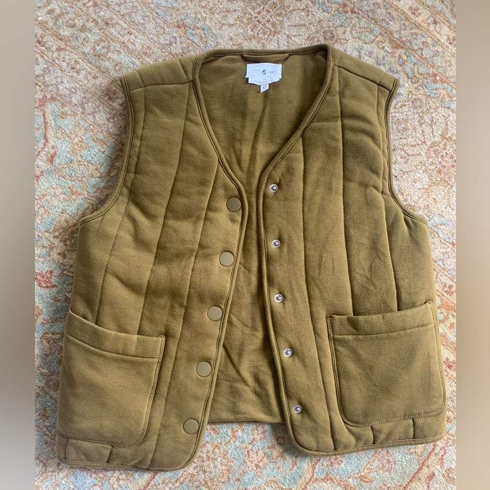 Lou & Gray Olive Green Vest